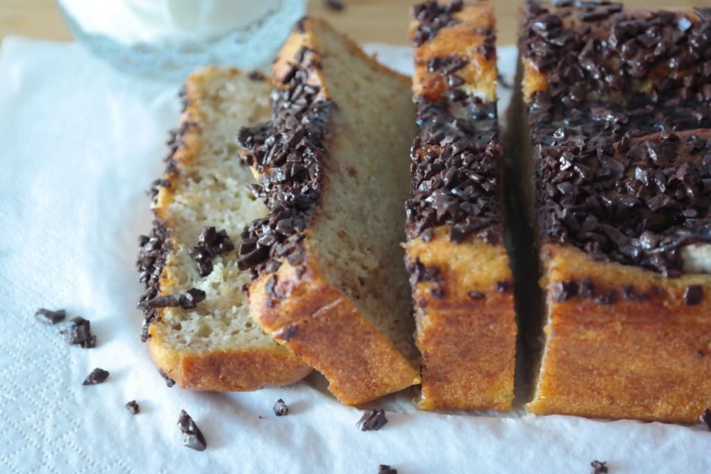 Banana bread sliced