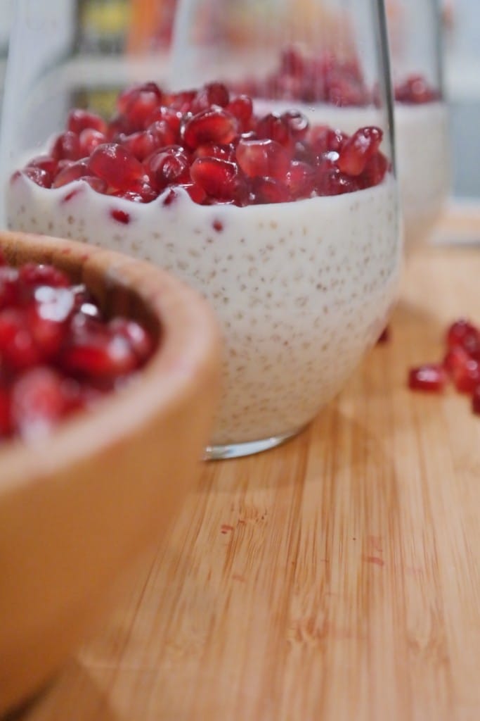 Quinoa Pudding with Pomegranate
