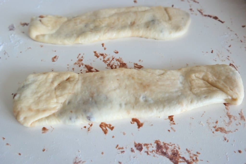 Nutella bread step 2