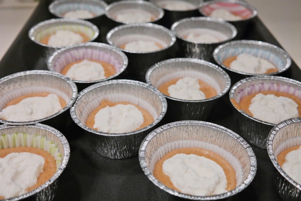 Pumpkin muffins with cream cheese