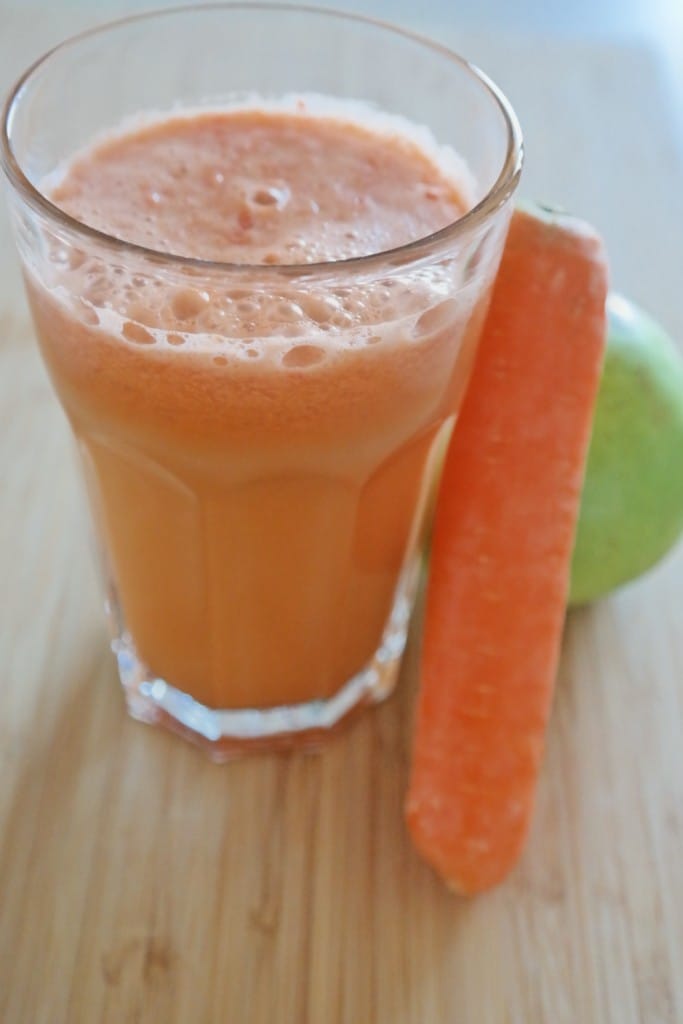 Apple and carrot fresh juice
