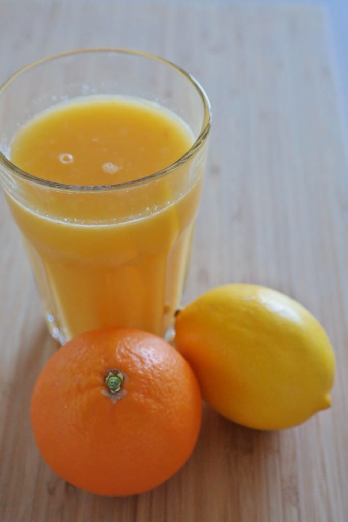 Orange and lemon fresh juice
