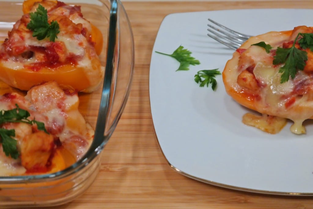Chicken stuffed pepper