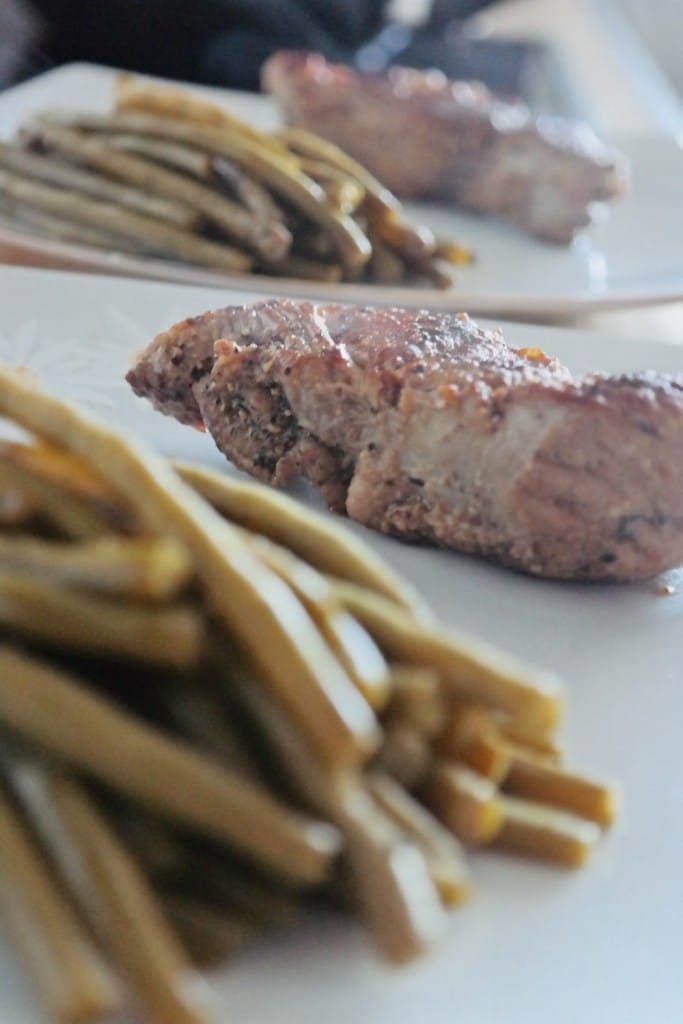 Beef Steak and green beans, final result