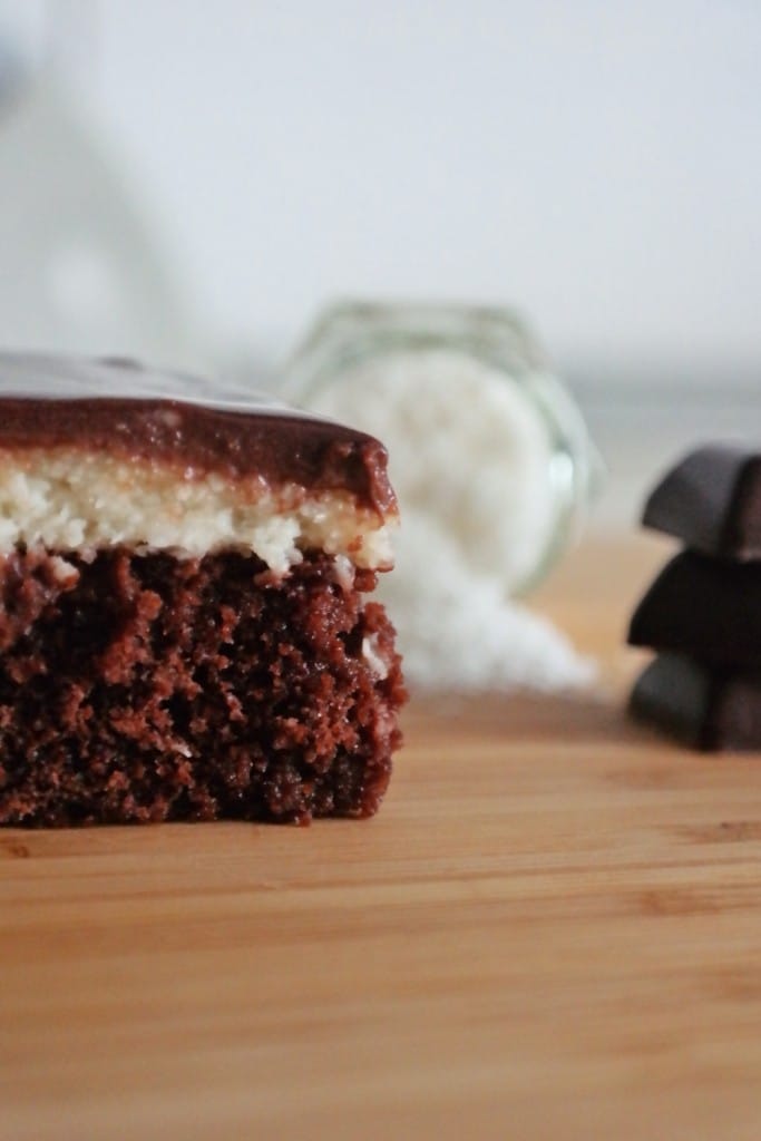 Chocolate and coconut cake