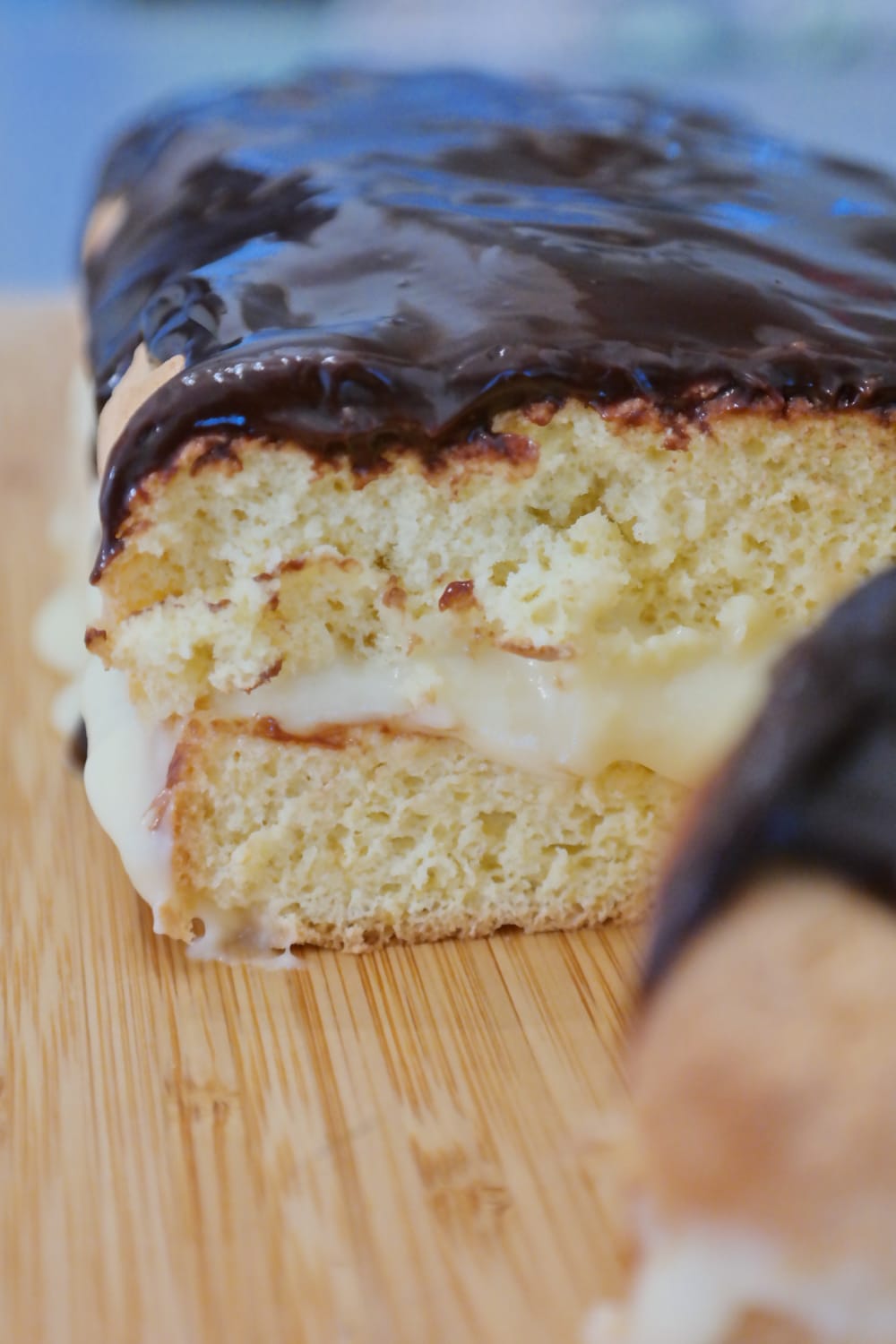 Prajitura cu budinca si ganache de ciocolata