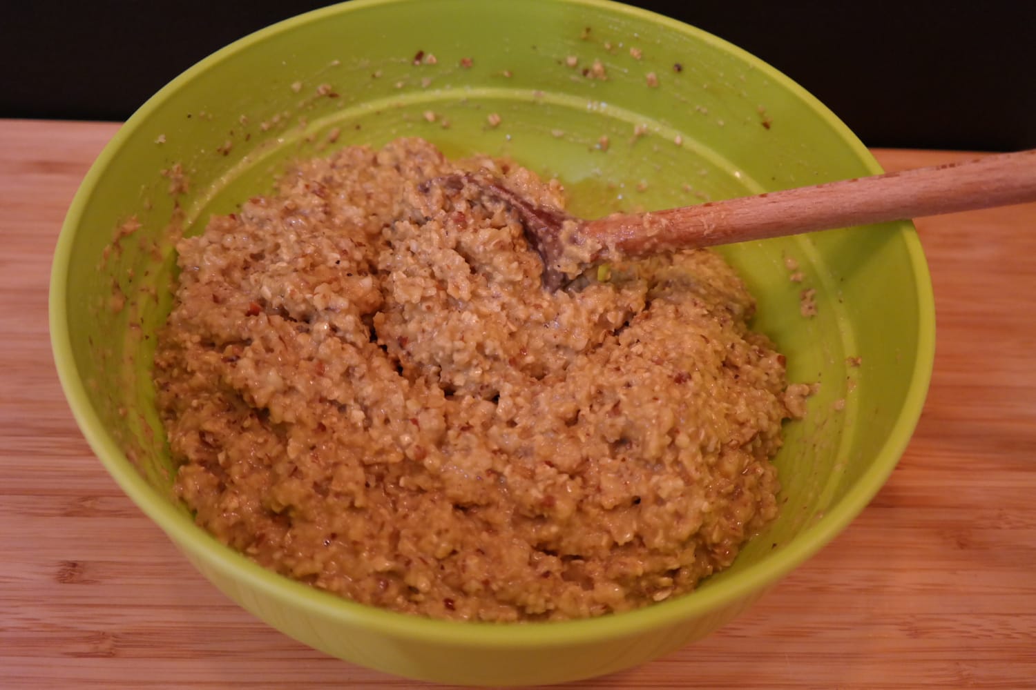 Oat, walnut and almond cookie dough
