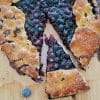 Rustic blueberry galette