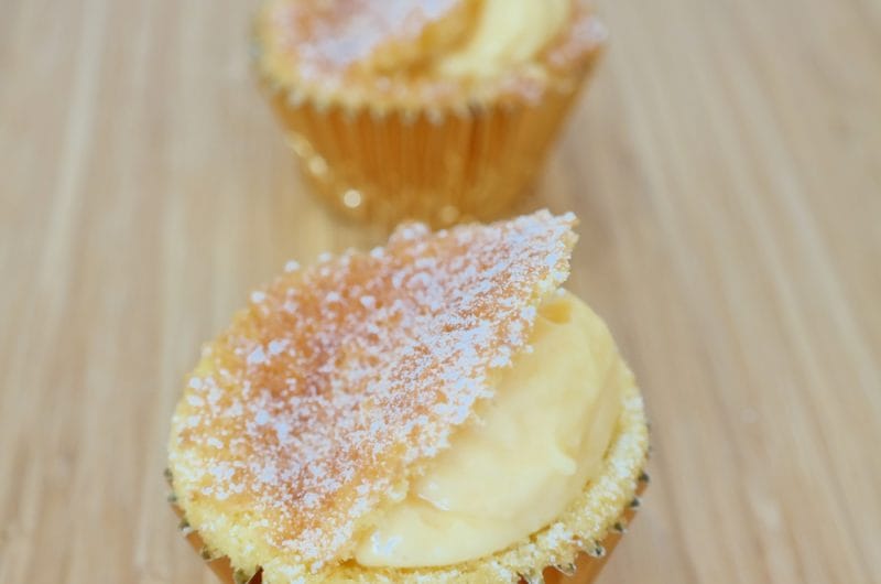 Orange Muffins with Vanilla Cream