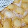 Homemade ravioli pasta
