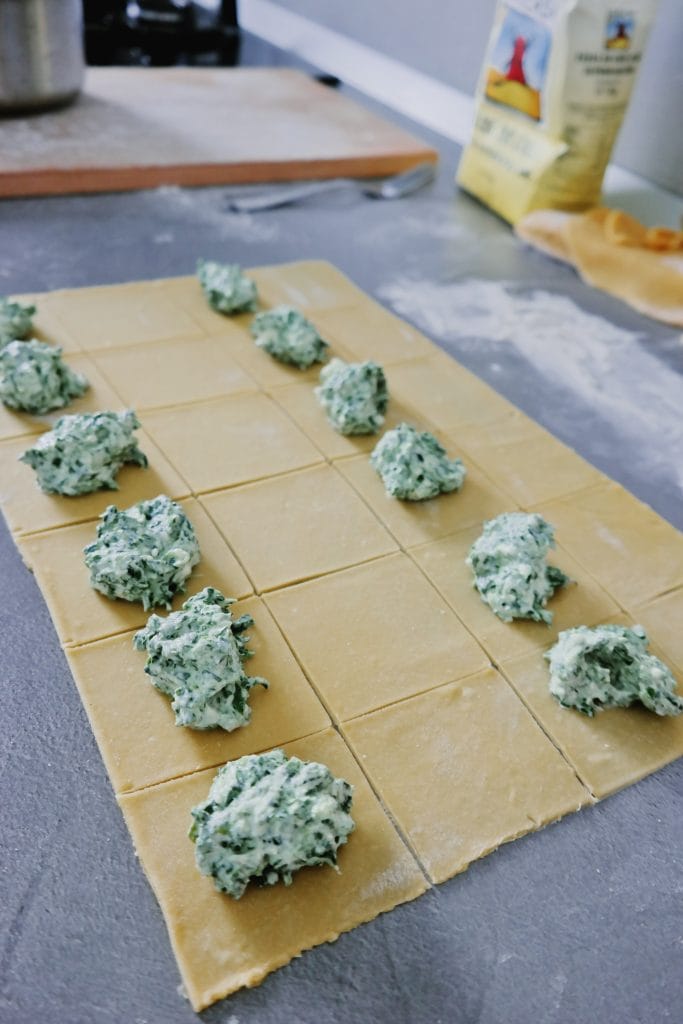 Ravioli in the making