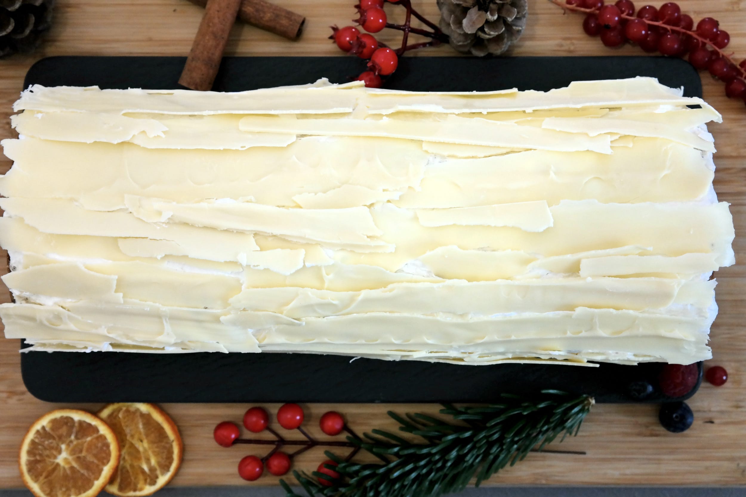 Christmas Gingerbread yule log