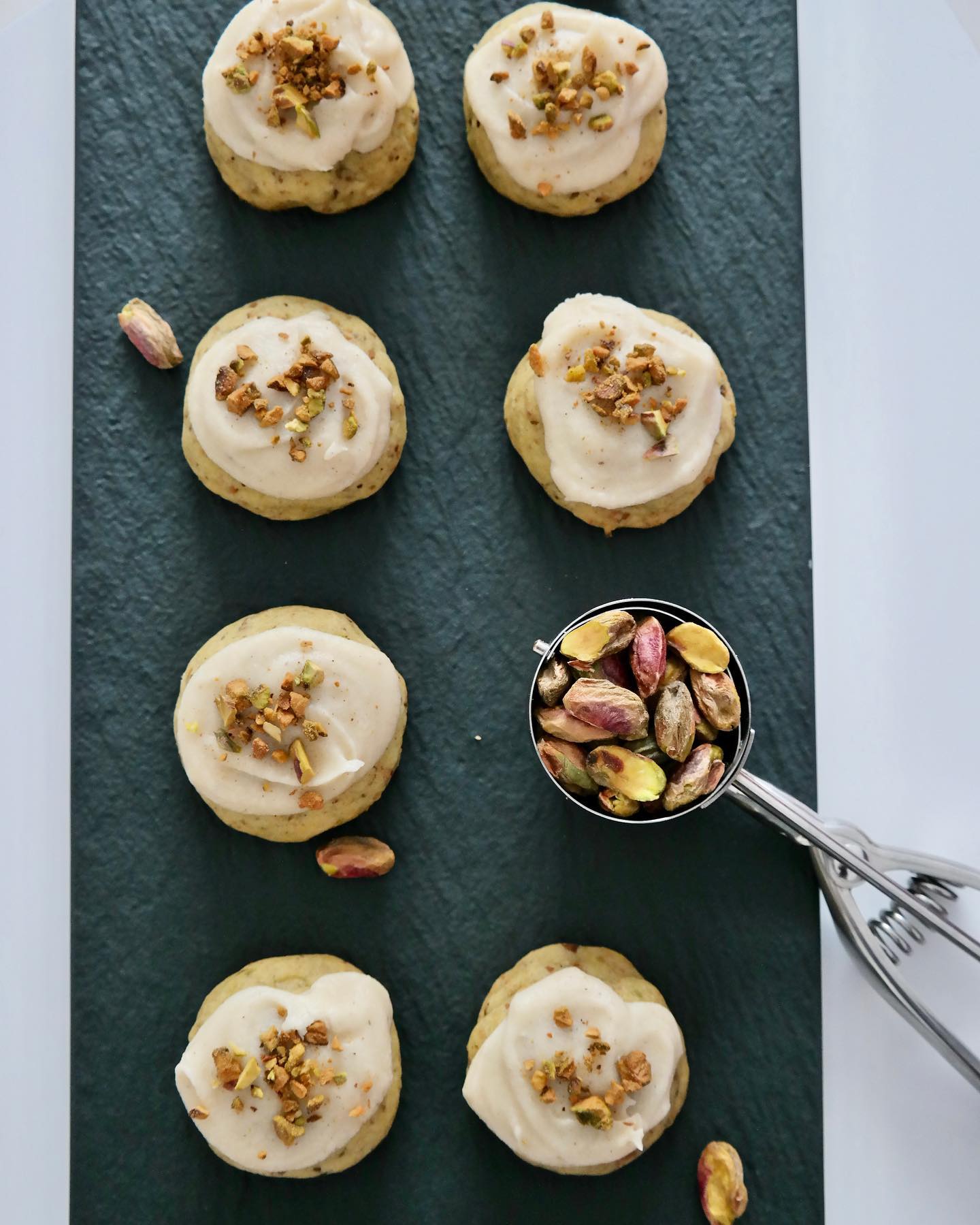 Who else loves pistachio-flavored desserts? These homemade π©βπ³pistachio cookies πͺ πͺ with a hint of vanilla are the ultimate treat. π
.
.
.
.
#baking #bakinglove #bakingtime #bakingfromscratch #bake #bakersgonnabake #bakerenthusiast #homamade #homebaked #homebaking #cookies #pistachio #pistachioflavor #instagood #instabake #pic #picofthedays #foodphotography #foodstagram #foodblogger #foodblog #dessert #sweettooth #sugarrush