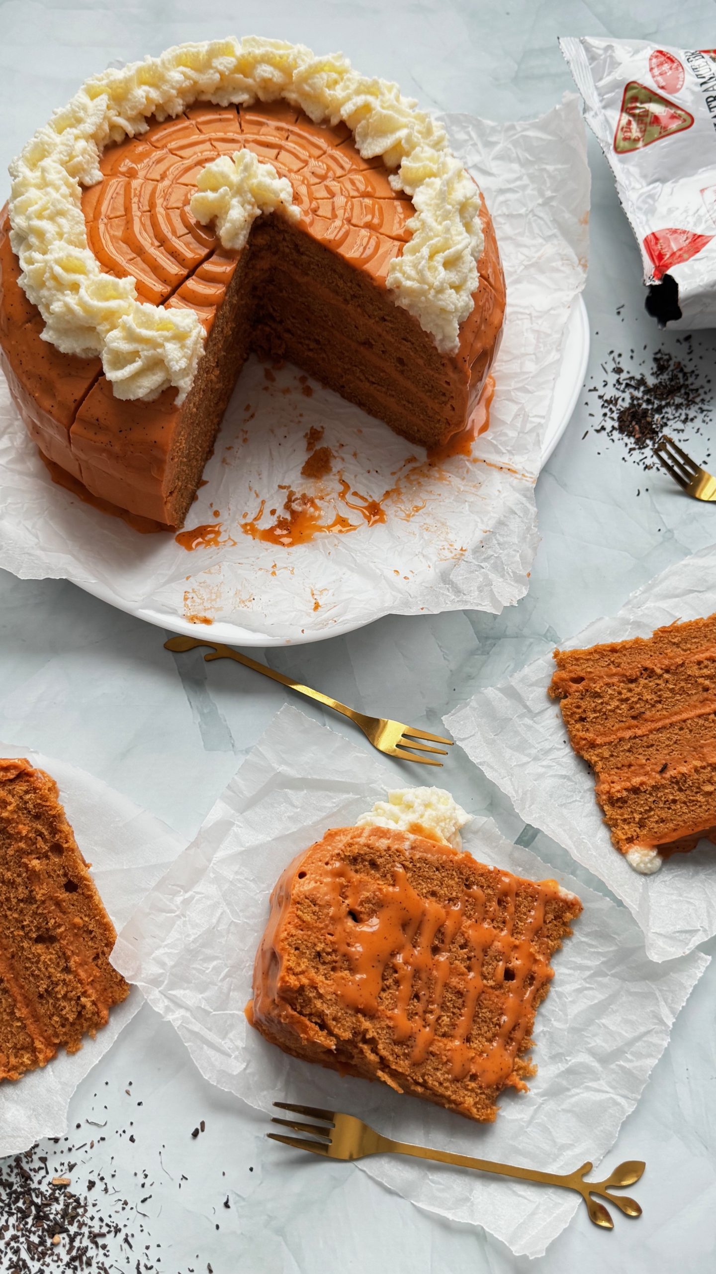 Thai Tea Layer Cake