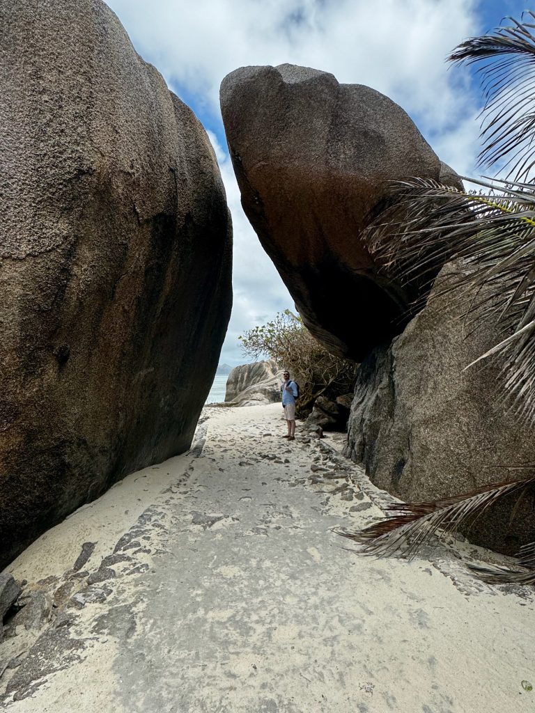 Seychelles La Digue Anse d'Argent Rocks and Beach