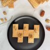 Sugar-free wafer cake with date caramel and walnuts