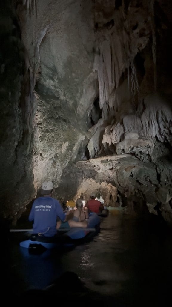Through the cave by canoe, Phuket, Thailand