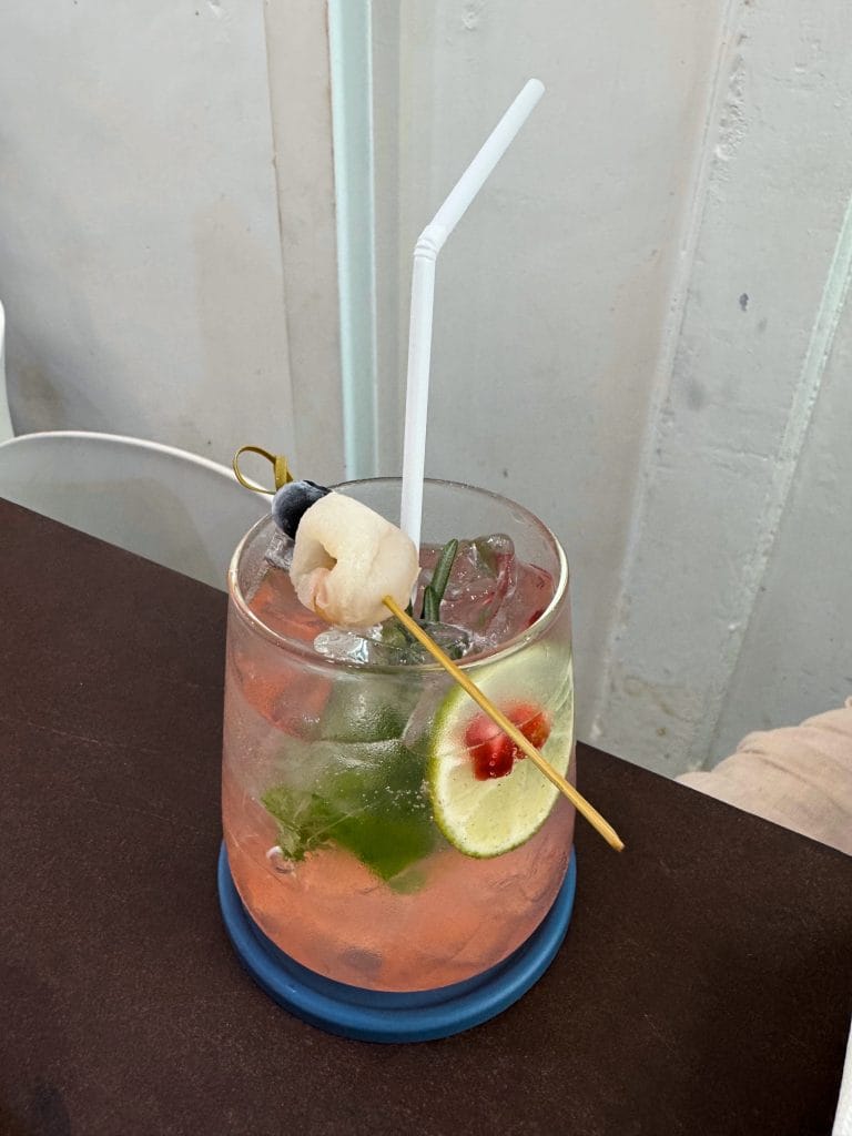 Cooling down with a lemonade in Phuket Old Town, Thailand