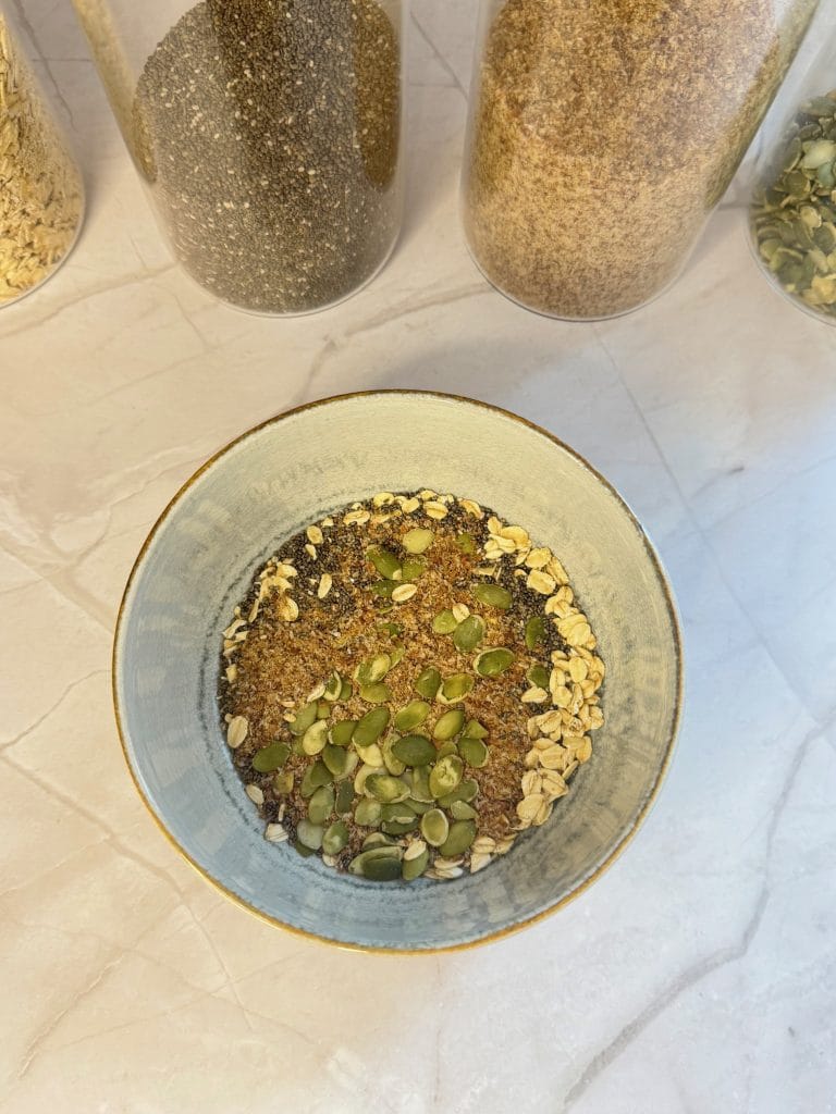 Dry Ingredients for the Ultimate Chia Oats Bowl
