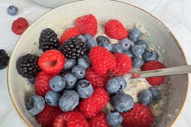 High-Protein Chia and Oats Pudding