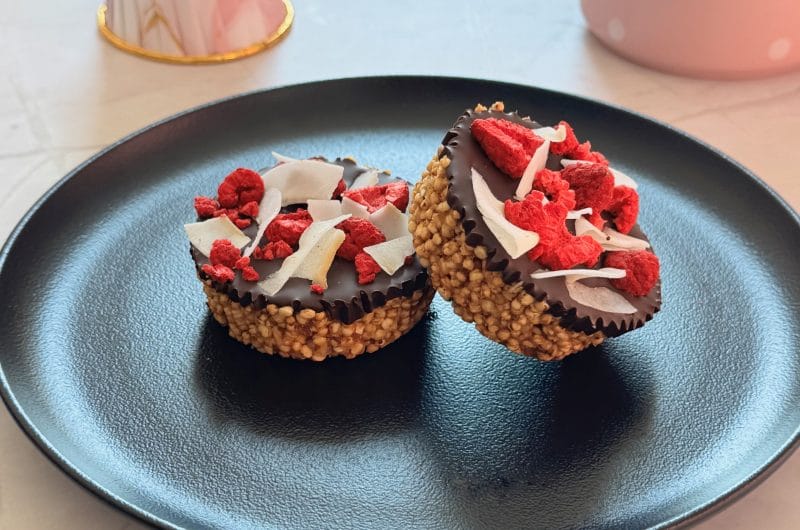 Desert cu quinoa expandata si ciocolata, fara zahar adaugat