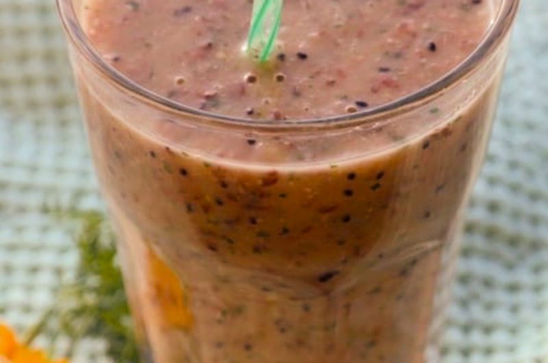 Smoothie cu Grapefruit, Avocado și Kiwi – Rețetă cu Mentă