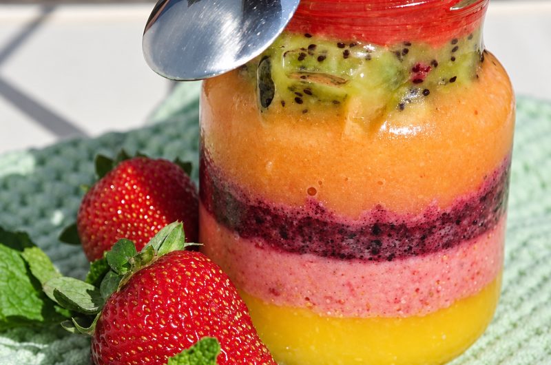 Layered Fruit and Yogurt Smoothie Recipe