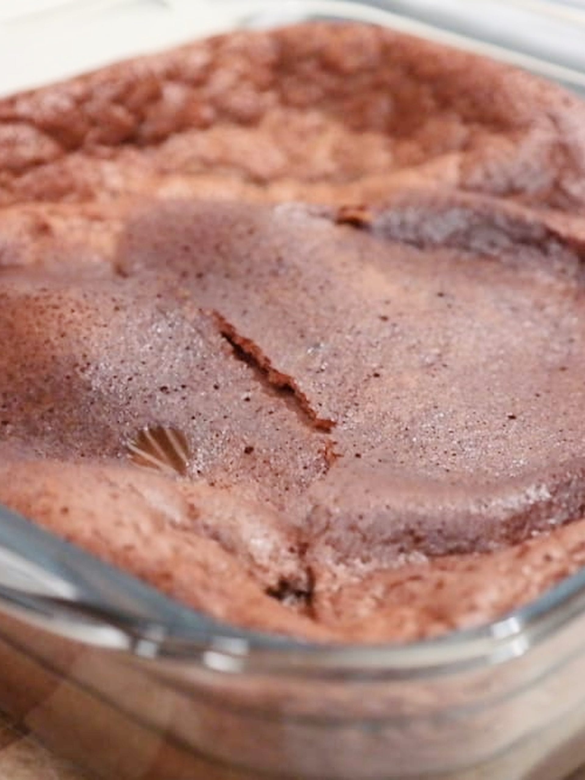 2-Ingredient Nutella Cake out of oven